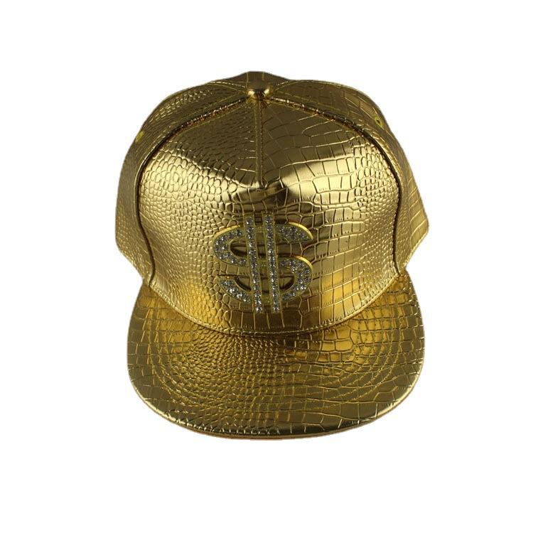 New Alligator Pattern Baseball Cap Alloy Dollar Trendy Brand Flat Edge Hat, Trendy Hip Hop Hat Franchise Agent