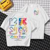 2025 new Men's summer anime printing plus size T-shirt men's summer loose casual T-shirt cotton men's clothing  tops