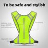Reflective Night Running Vest High Visibility Reflective Vest Safety Vest With Elastic Strap For Night Hiking Cycling