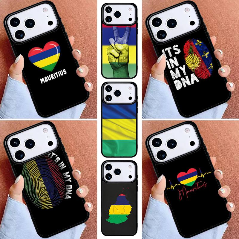 Mauritius Flag Phone Case for iPhone 17ProMax 12 13 14 15 16e 17 Pro Max Plus Air Cover