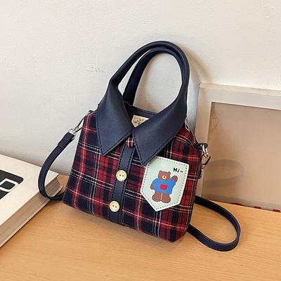 Plaid Personalized Small Bag, New Fashion Handbag, Niche High-end Shoulder Messenger Bag