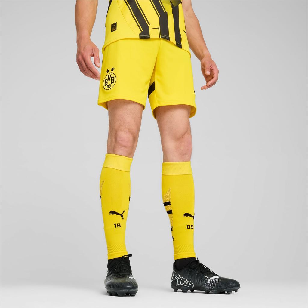 Puma Borussia Dortmund SS24 Soccer Bottom Men's Yellow Black 774977-01