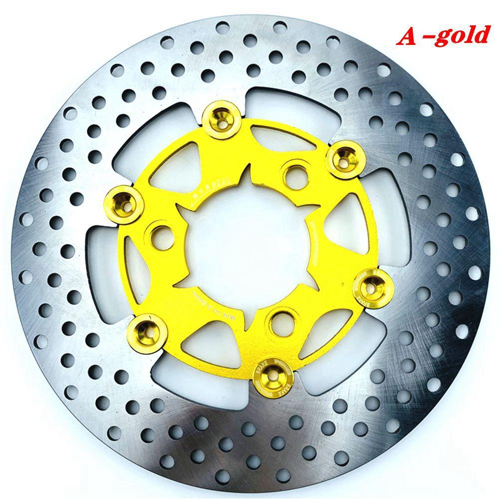 Universal 220*70mm 3 Hole Floating Disc Motorcycle Front Rear Brake Disc For Honda Yamaha RSZ JOG FORCE M3 Niu Scooter Dirt Bike