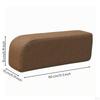 Supportive Curved Armrest Cushion Lightweight Sofa Pillow Compact Couch