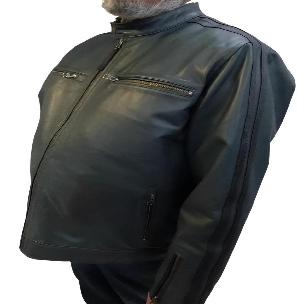 NOORA Men's Real Leather Jacket ST058