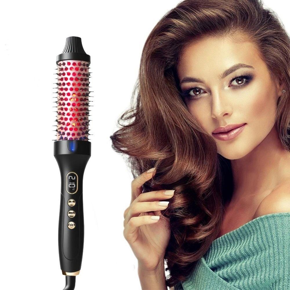 Anti-Scald Hair Curler Straightener 2 In 1 Electric Curling Wand Hair Curling Iron Household Use