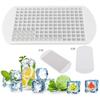 YFFSFDC 160-Cavity Silicone Ice Tray, Mini Ice Maker with Square Ice Mold, Easy To Remove Ice for Tea, Snacks, and Alcohol (White)