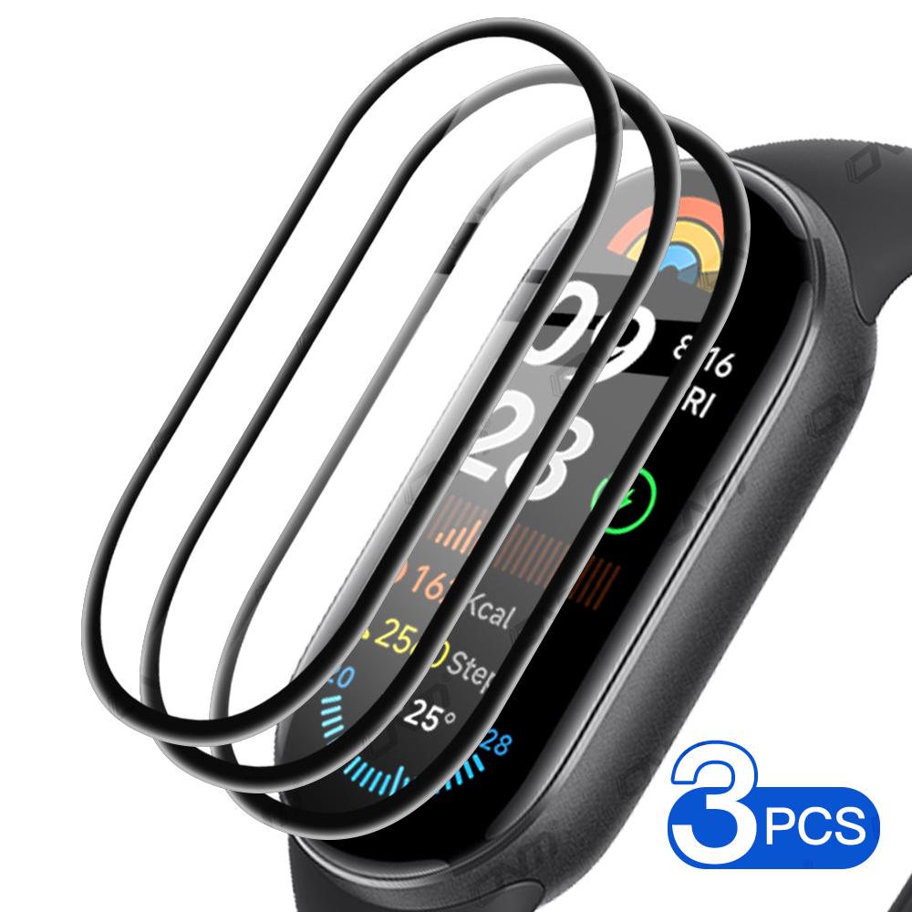 Screen Protector for Xiaomi Mi Band 9, TPU Full Coverage Anti-scratch HD Protective Film, Accessories for Miband 9 (Not Glass)