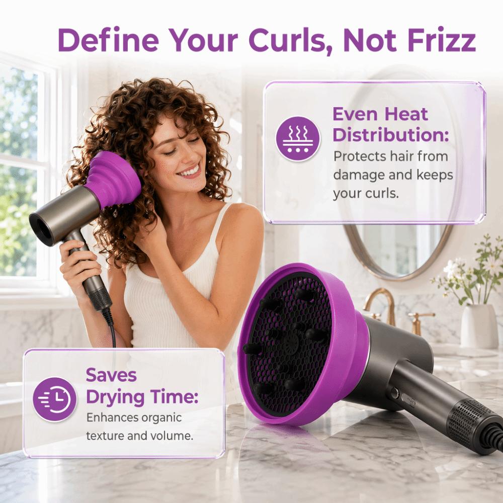 Collapsible Design Hair Dryer Diffuser Folding Blow Dryer Diffuser  For Curly Hair