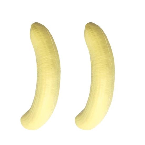 1/2/3/4 Peças Banana de Alívio de Estresse para Apertar Portátil de Viagem Banana Descascada Brinquedo Sensorial Bola Macia Anti-Ansiedade Brinquedo de Apertar Fruta Fidget