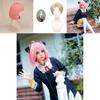 Impresionante Cosplay de Anime Spy×family Cabello Anya Yor Forger Loid Peluca Negra Rosa Fiesta
