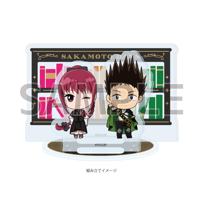 SAKAMOTO DAYS 02 Riku Shoto & Masumi Heisuke Gothic Ver. [Mini Character Illustration] Acrylic Stand Plate