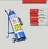 Thickened Oxygen Acetylene Gas Cylinder Hand Truck with Protective Cover and Effort-Saving Design, 40L Capacity.