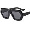 Sunglasses Unique Trending Retro Designer Sunglasses Authentic 2024 Celebrity Tortoise and Green Square Thick Sunglasses