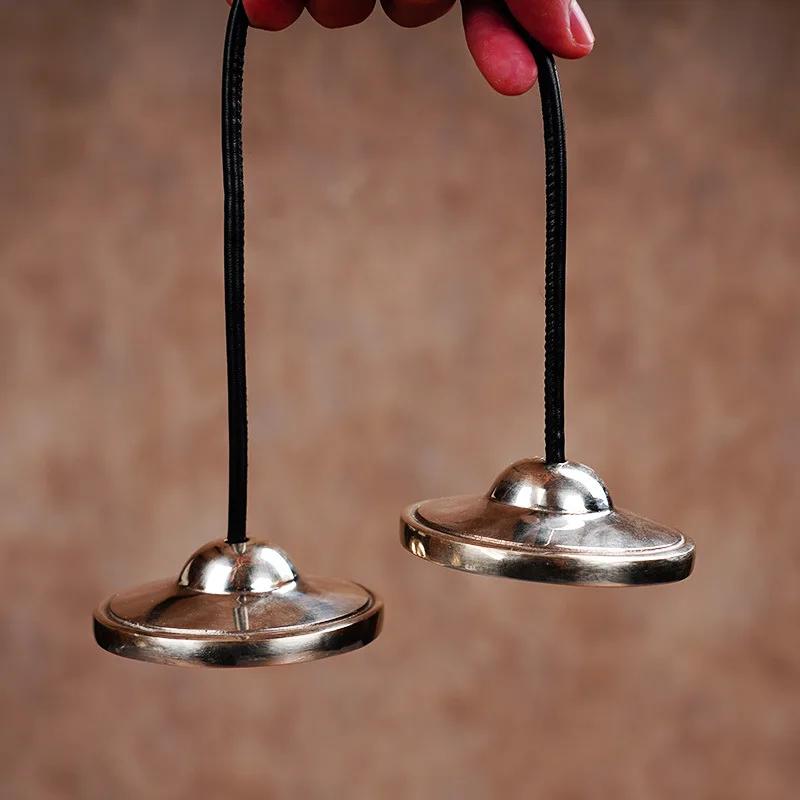 Nepal Brass Touch Bell Psychic Healing Professional Meditation Yoga Durable Touch Bells Relaxation Sound Therapy Clear Musical Percussion Instrument