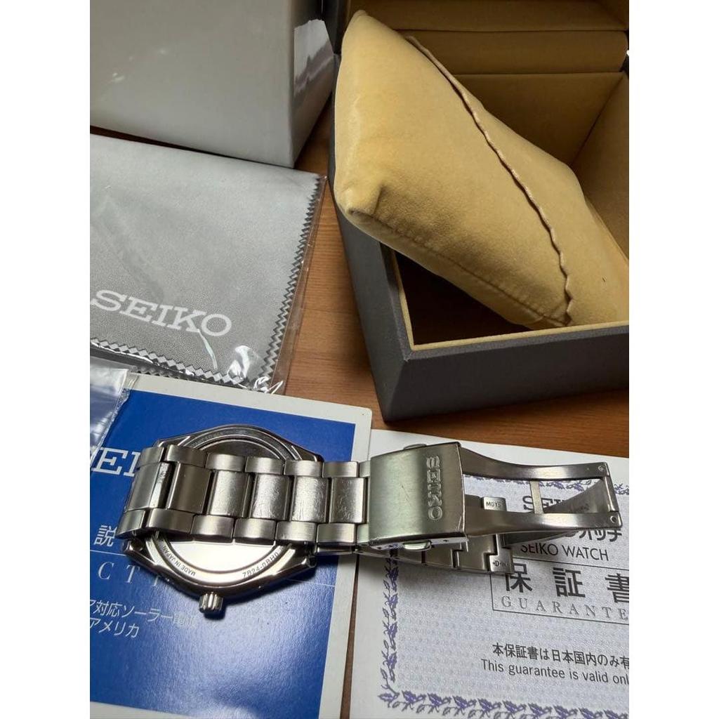 Used [Complete with accessories and in operation] SEIKO radio solar watch SEIKO BRIGHTZ