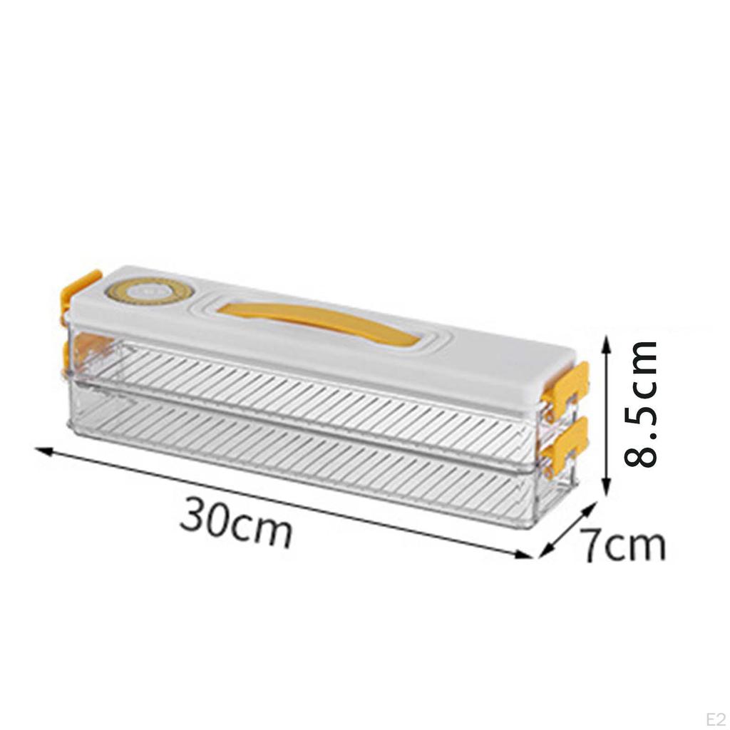 Refrigerator Dumpling Organizer Box Transparent Multi-layer Holder Freezing Tray