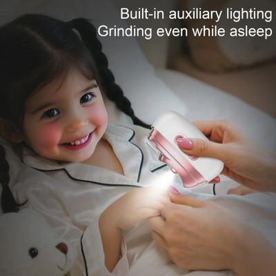 Tagliaunghie Intelligente con Luce LED Ricaricabile USB Portatile Elettrico Levigacuticole Ergonomico Tagliaunghie Automatico