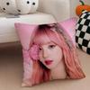 Quirky Korean Beautiful Singer SSong Yuqi Cushion Cover Throw Pillow Cover Hidden Button Durable Polyester Chair Cushion