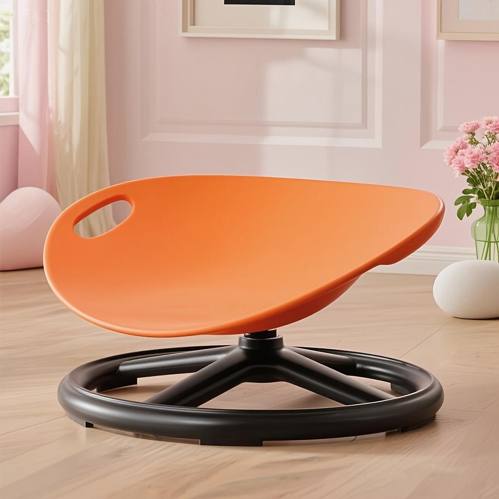 Anthropomorphic Rotating Sensory Chair Oval Shell Design -EU Rotating Sensory Chair -Non-Slip Metal Base Durable Plastic Structure