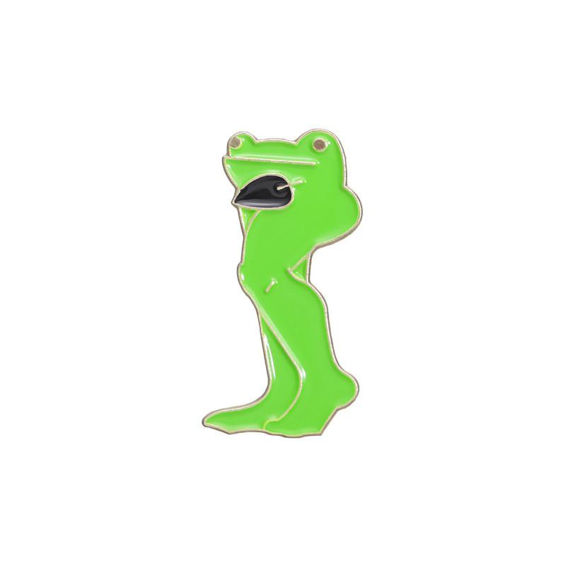 Long Trendy Colorful Legged Frog Pin Brooch Ideal For Anime Fans Collectors And