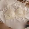 Women's Sexy Lace Red Bra Set - No Steel Ring, Side-Collecting Design
