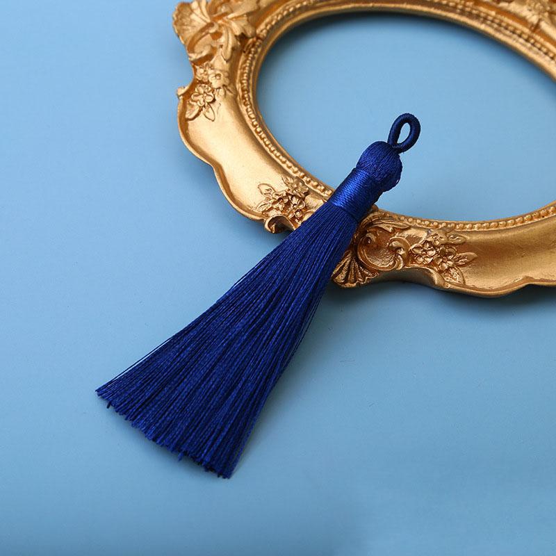 10pcs 8cm Ice Silk Tassel Charms Brush Pendant Crafts For Diy Jewelry Making Accessories Handmade Bracelet Earring Decor Crafts