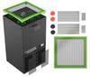 Xbox Series X Dustproof Net Heat Dissipation Stand Set with Silicone Waterproof and Design & High-Quality Cap, Reusable, Adhesive, Non-Slip