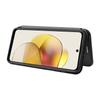 For Motorola Moto G13 4G/G23 4G/G53 5G Phone Case Card Holder Carbon Fiber Texture Leather Stand Cover