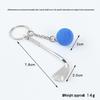 Creative Golf Ball Keychain Pendant: Simulated Golf Souvenir & Promotional Gift