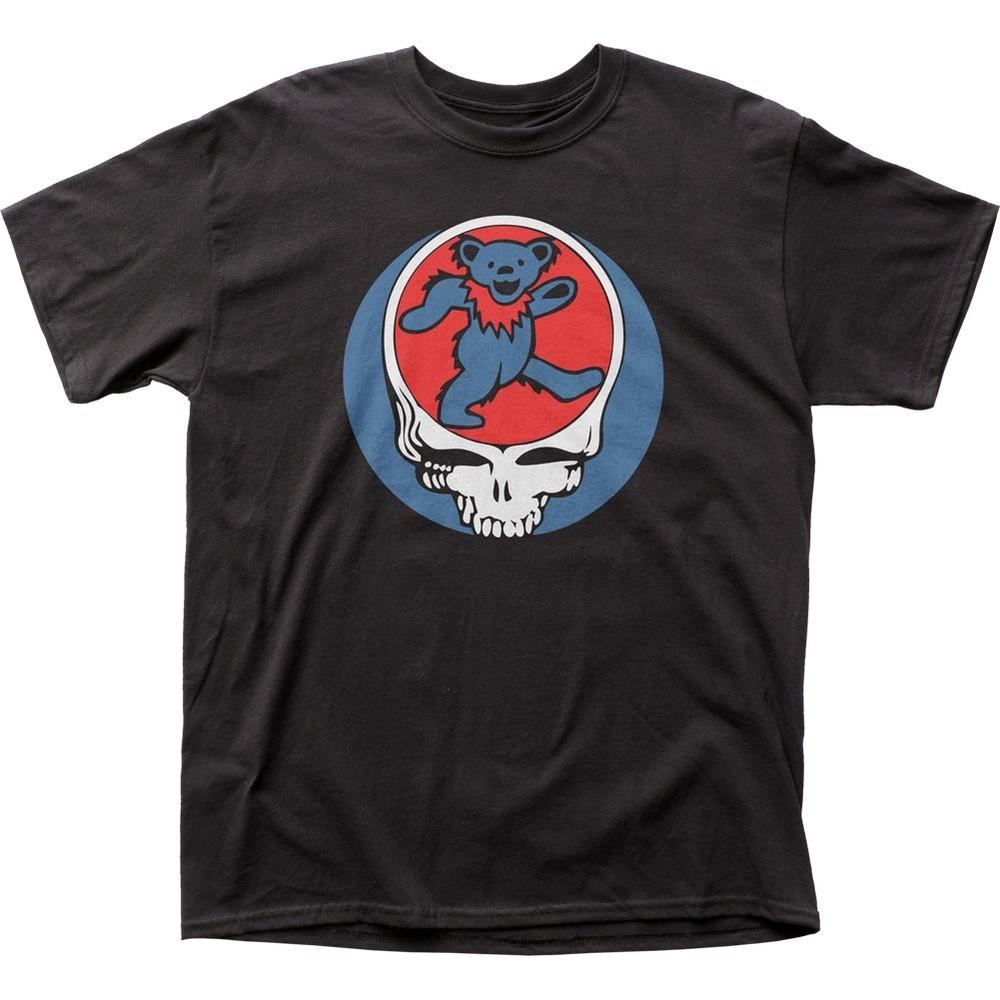Grateful Dead Steal Your Bear Mens T Shirt Music Classic Concert Band Tee Black Unisex T-Shirt