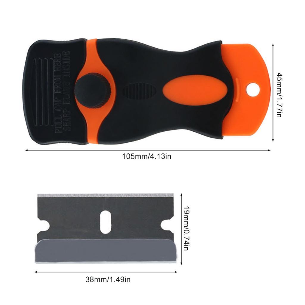 Plastikowe/Metalowe Skrobaki z Ostrzem do Czyszczenia Szyb Samochodowych, Folii Winylowej, Naklejek, Szkła, Ceramiki, Narzędzie do Usuwania Kurzu i Brudu, Rakla