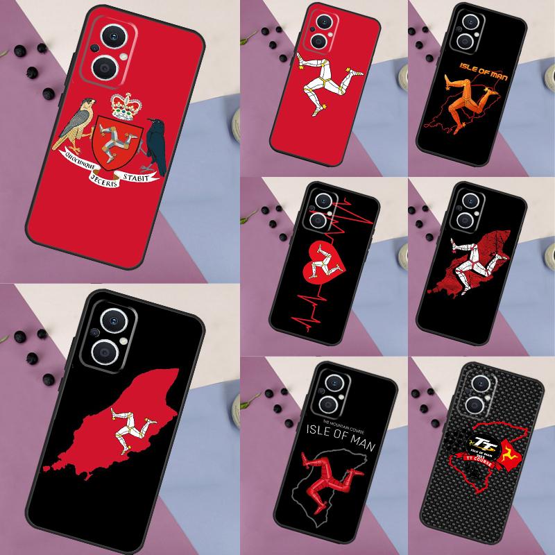 Isle of Man Coat of Arms Case For OPPO Reno 13F 12F 11F 8T 7 8 10 11 12 13 Pro OPPO Find X8 Pro X6 X3 X5 Lite Cover
