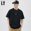 Izzueit Men's Heavyweight Loose Fit Short Sleeve T-Shirt