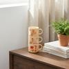 Chinese-Style Cute Ceramic Mug with Handle - Creative Office & Breakfast Cup, Ideal for Couples or as a Gift
