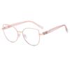 Classic Blue Light Blocking Women Cat Eye Glasses Frame Fashion Metal Spring Hinge Eyewear Optical Prescription Reading Glasses