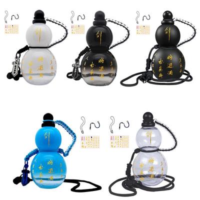 Láhve na vodu z tykve 900ml Venkovní velkokapacitní fitness láhev ve tvaru tykve Čínský retro styl Pohár na vodu Láhev na vodu ve stylu tykve