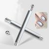 1Pcs Double Head Steel Ball Cat Eye Nail Magnet Stick 3D Glass Bead French Effects Cylindrical Strong Magnetic Pen Manicure Tool