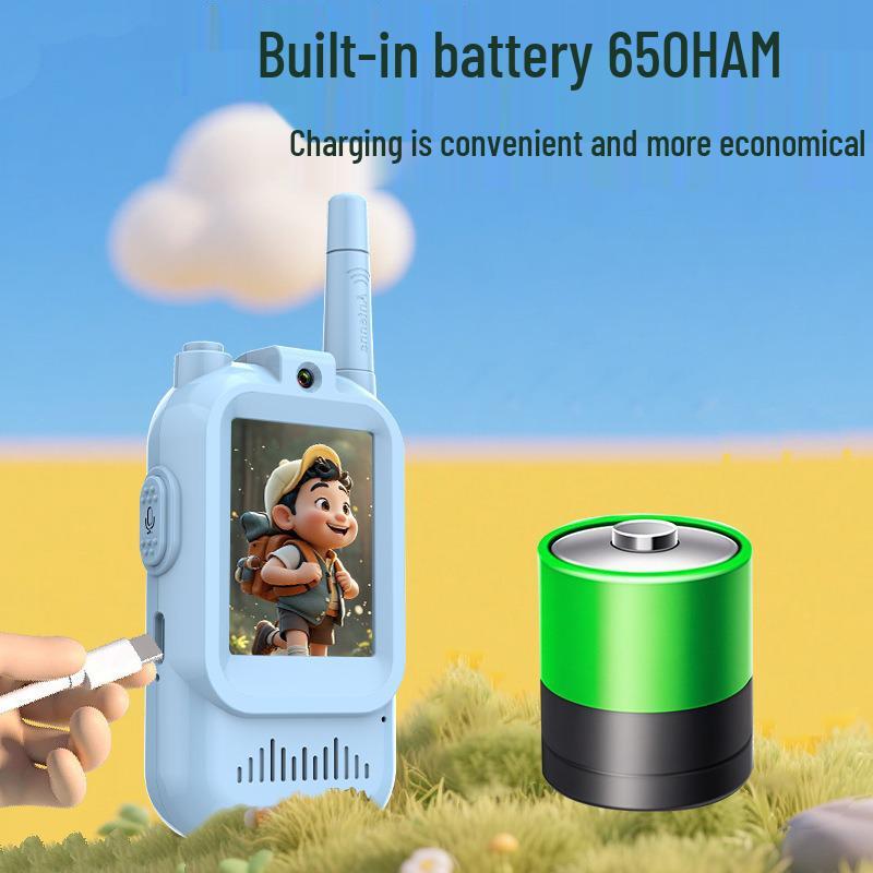 Interfone de Vídeo Sem Fio HD de Longo Alcance para Crianças com Tela Colorida