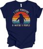I Like Penguins & Maybe 3 People - Funny Retro Unisex Tee
