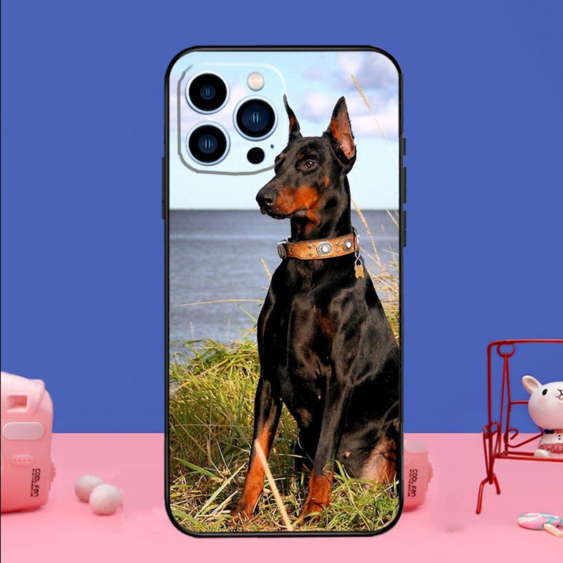 Doberman Dog Phone Case For iPhone 17 16 15 14 13 11 12 Pro Max Plus 13 12 Mini 16e 17 Air Bumper Cover