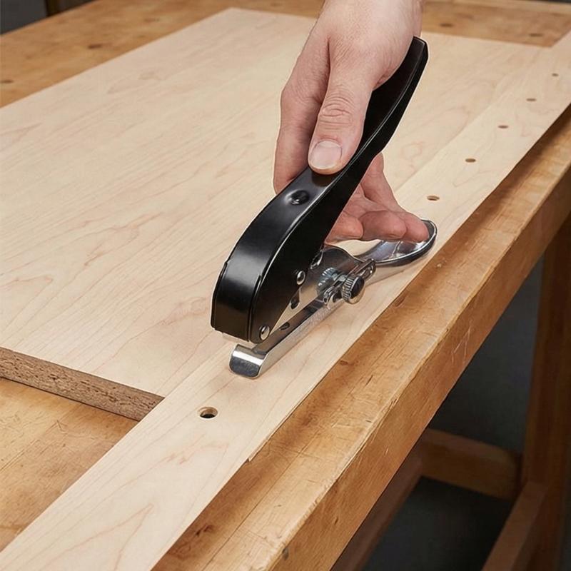 Hole Punch 8mm/10mm Heavy Duty Paper Hole Punch Set with Countersink Drill Hole Puncher Single Hand Held Long Hole