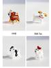 Teddy, Corgi, Shiba Inu, and Pomeranian Glass Animal Ornaments