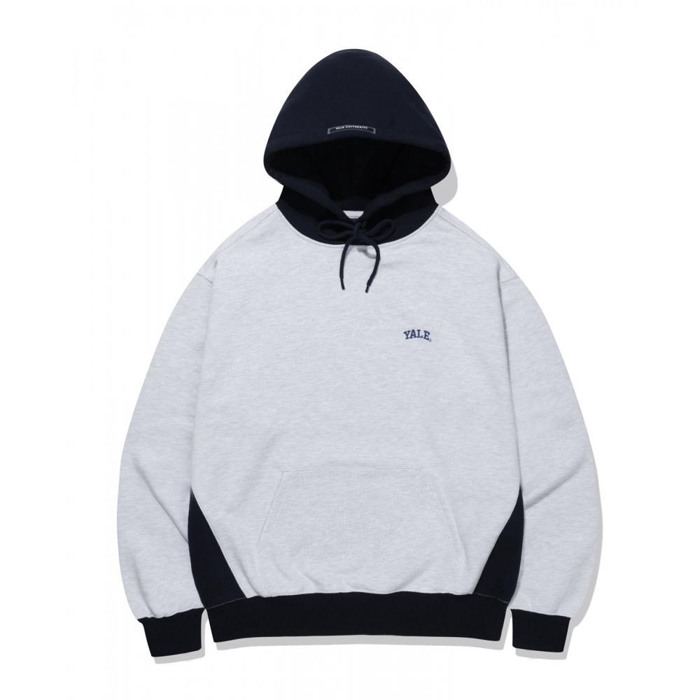 

YALE 23SS ONEMILE WEAR SMALL ARCH HOODIE LIGHT GRAY NAVY