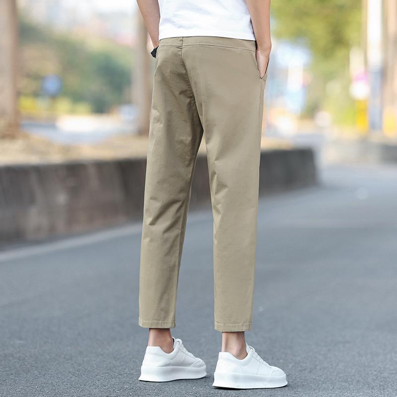 

Летние укороченные брюки Мужские Слим Хлопковые Мужские Повседневные Брюки Мужские Весенние Новые Укороченные Брюки 38