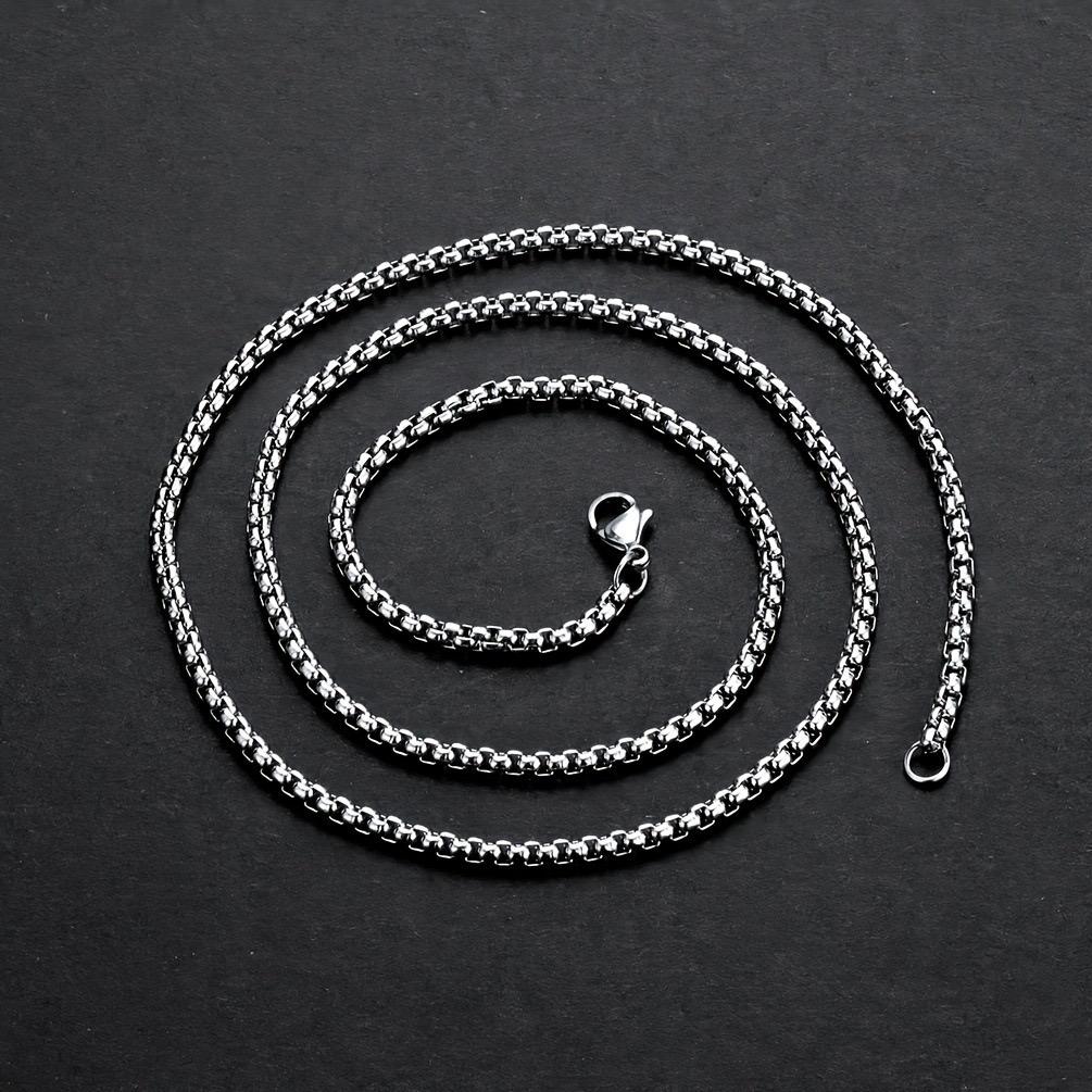 Andara 925 Silver Gold Plated 4mm Wide Square Chain Necklace Fashion Basic Choker Women Men Jewelry Gift