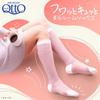 Reckitt Benckiser Japan MediQttO Fluffy Compression Room Beige One Size Fits 1 Pair Socks, Pink, All,