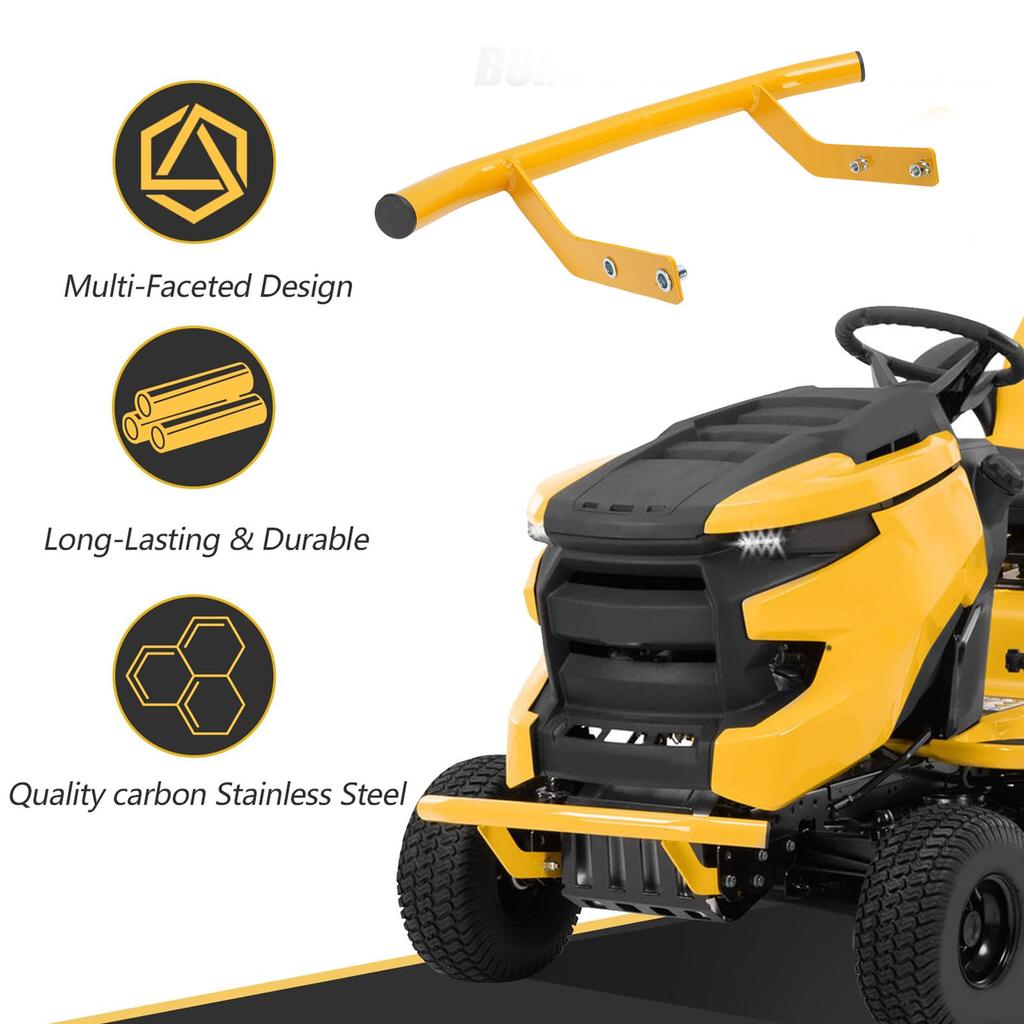 19A30020OEM Protective Heavy Duty Yellow Front Bumper Tube Robust Construction for Mower Replacement for XT1-GT50 XT1-GT54 FAB