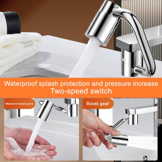 1/2Pcs Faucet Mechanical Arm with Gentle Face Wash Dual Water Jet Mode Rotable Bubbler Extension Rod Faucet Attachment