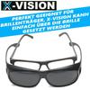 X-VISION Γυαλιά Ηλίου Γυαλιά Νυχτερινής Όρασης Γυαλιά Εφαρμογής Πάνω από Γυαλιά Πολωμένα 2τεμ.